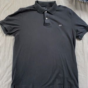 Vineyard Vines Slim Fit Large Black Polo